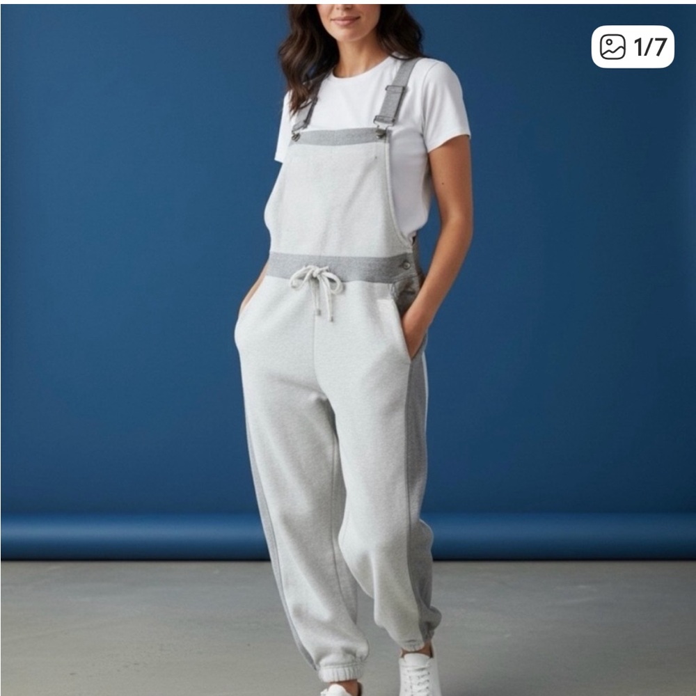 NWT free people making it overalls gray size small FP movement